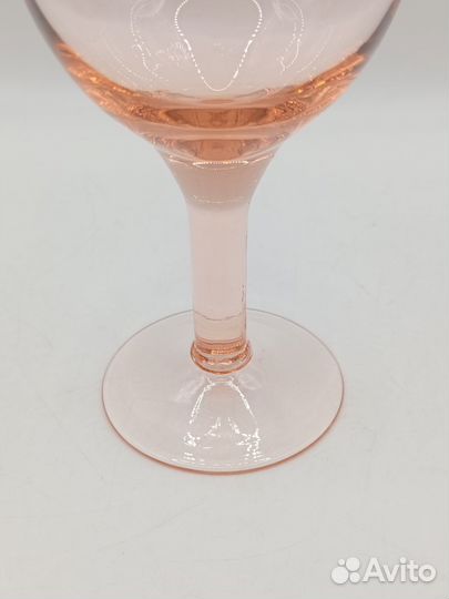 Бокалы Фужеры Розовое Цветное Стекло СССР Винтаж