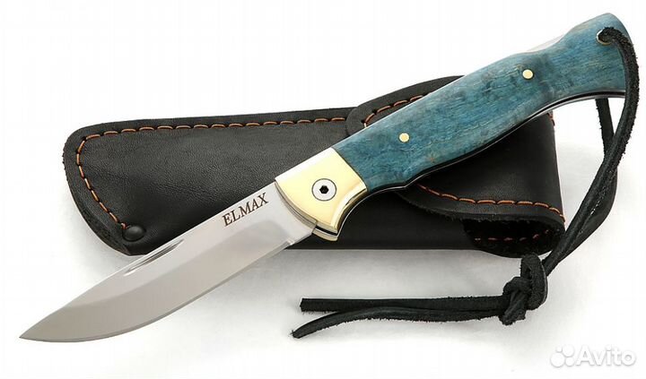 Складной нож Лиса, сталь Elmax, рукоять накладки к