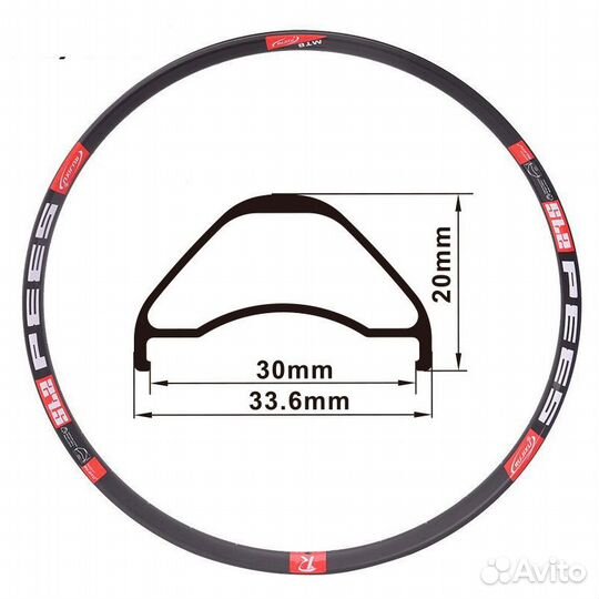 Обод rujixu P335. 29. 32H