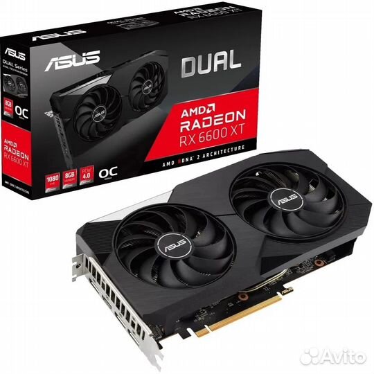 Видеокарта asus Radeon RX 6600 XT 8Gb OC