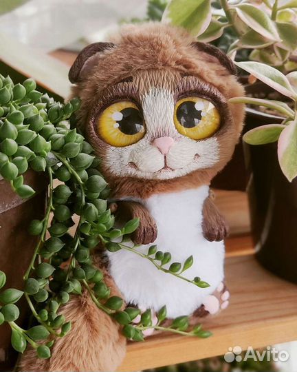 Игрушки ручной работы-кот/лиса/заяц/хомяк/енот/лев