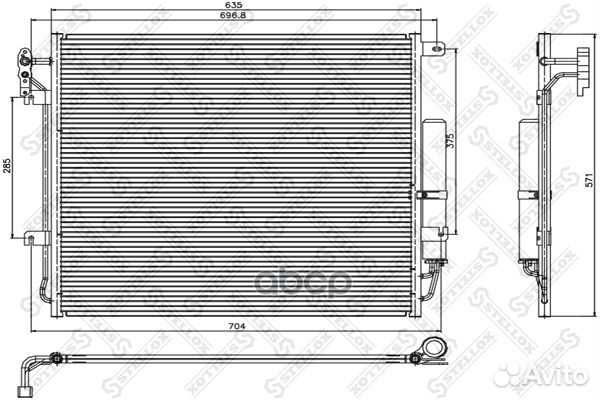 10-45660-SX радиатор кондиционера Land Rover D