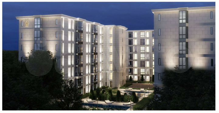 2-к. апартаменты, 60 м², 3/8 эт.