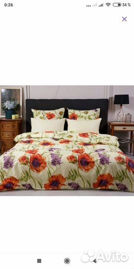 Постельное белье евро поплин