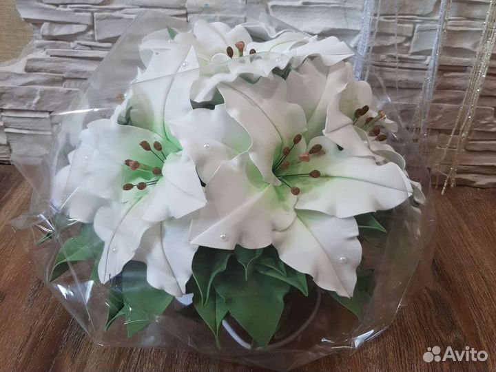 Светильник Букет роз и лилий