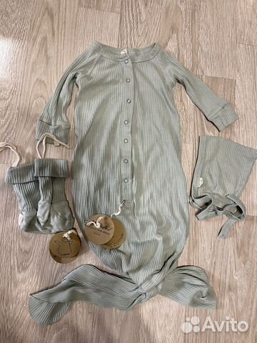 Рыбка для сна, пинетки и шапочка Awww