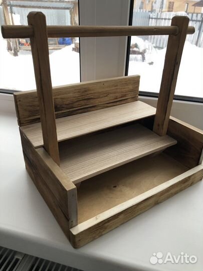 Этажерка деревянная, полка, органайзер