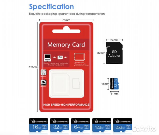 Карта памяти MicroDrive Extreme Pro Micro-SD 64GB