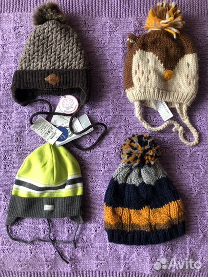 Шапки на мальчика новые Zara, Kerry, Acoola