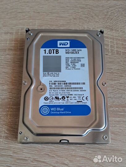 Жесткий диск Western Digital Blue WD10ezez 1TB 3.5