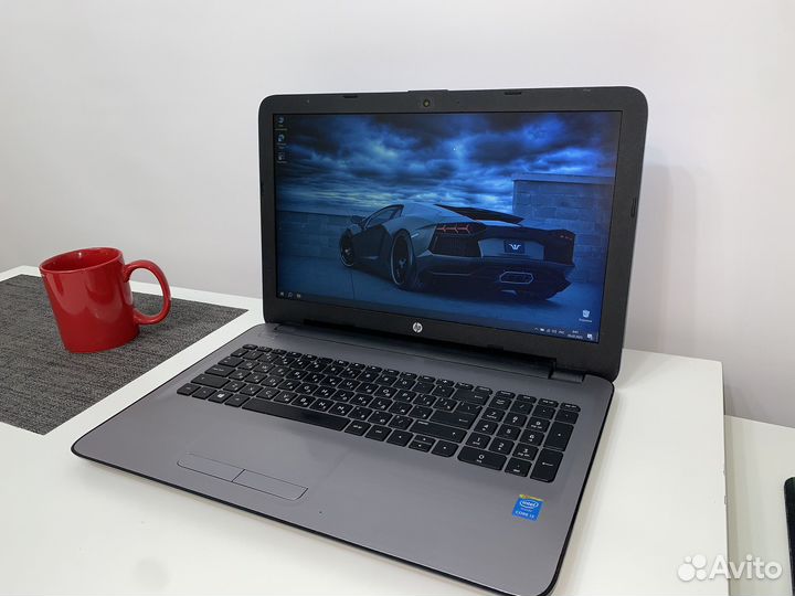 Тонкий легкий HP i3-5005u, 8gb, SDD 256 работа