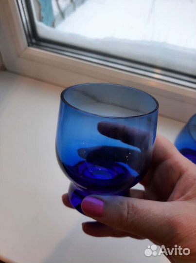 Бокалы цветное стекло