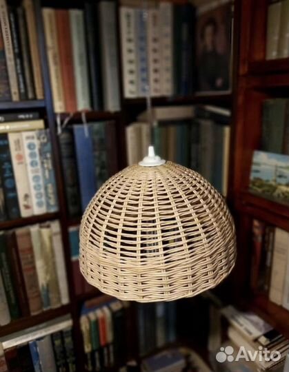 Абажур плетеный