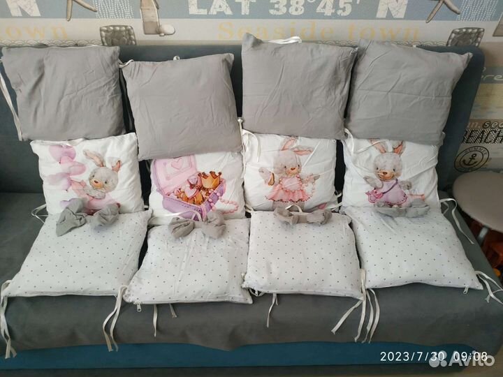 Бортики в детскую кроватку