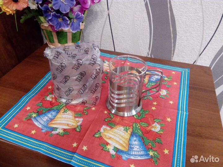 Стеклянные чайные кружки 200 мл