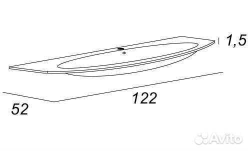 Тумба с раковиной Cezares Eden 120 rovere scuro