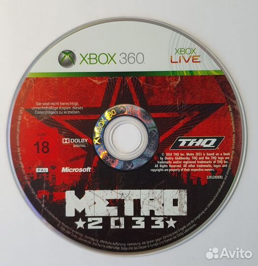Xbox 360 Metro 2033. Лицензия (Русская озвучка)