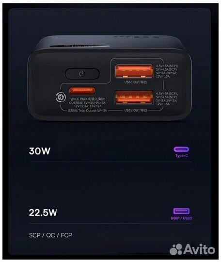 Повербанк Baseus 30w