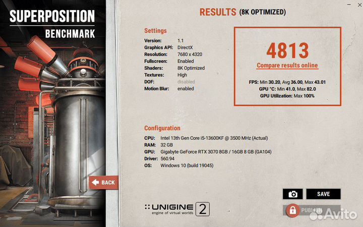 Видеокарта RTX 3070 vision и gaming OC гарантия