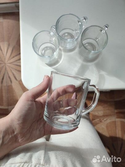 Прозрачные чашки