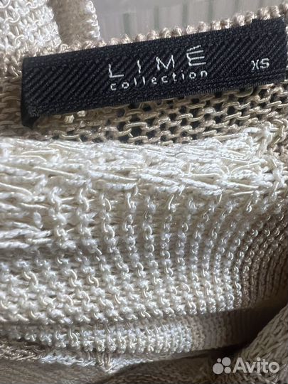 Лонгслив в полоску lime