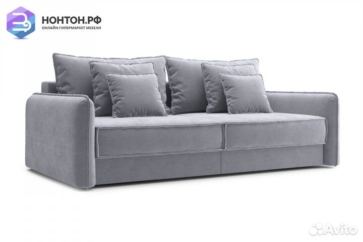 Диван тик-так Антей 3-х местный серый