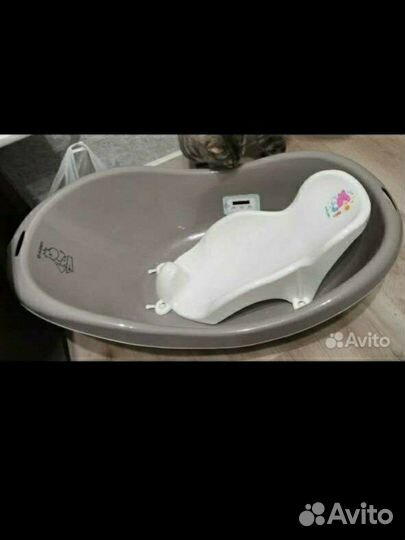 Развивающий коврик водяной, ванночка с горкой