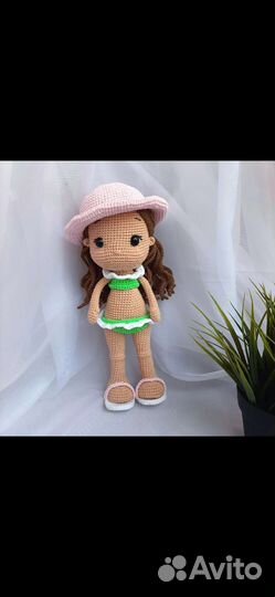Вязаная кукла,вязаные игрушки ручной работы