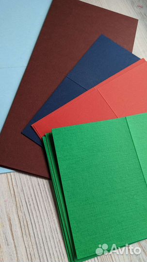 Бумага открыточная со сгибами 22 листа картона