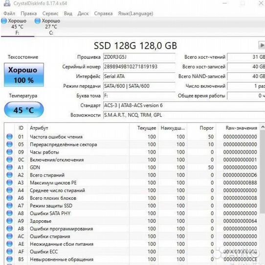 SSD 120GB 240GB 256GB 480GB 1TB новые гарантия