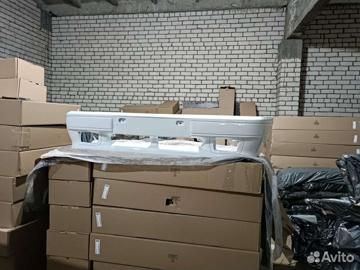 Бампер передний ваз 2114 2115 белый (белое облако)