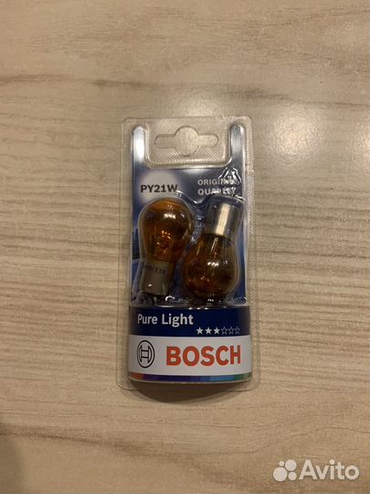 Лампа повортника PY21W Bosch Pure Light