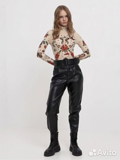 Боди женское авторское с дизайном тату brikoly