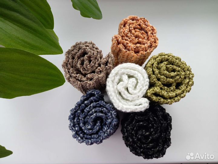 Мочалка вязаная ручной работы