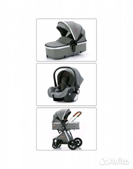 Коляска-трансформер 3в1 Luxmom V9 new