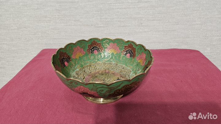 Конфетница ваза латунь СССР