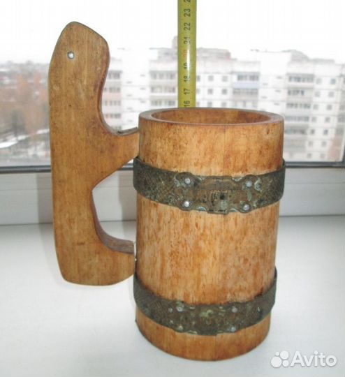 Пивная квасная кружка 0,75 л, русский стиль