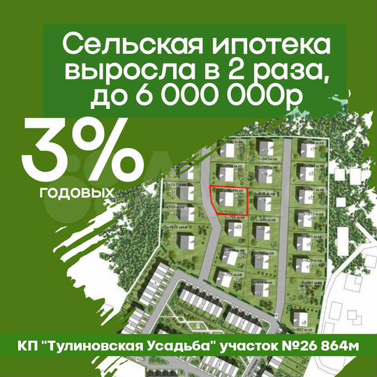 Участок 8,6 сот. (ИЖС)