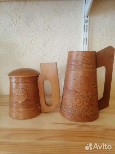 Кружка советская из бересты