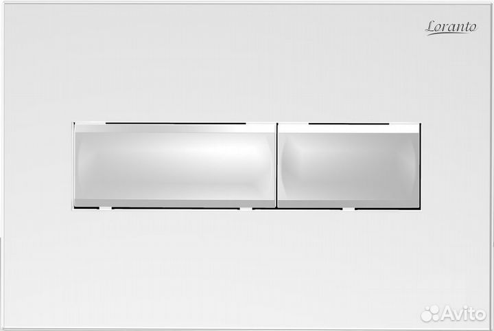 Инсталляция для унитаза Loranto 4501 кнопка белая