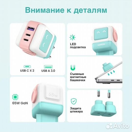 Зарядное устройство ugreen CD361 (35855) Nexode R