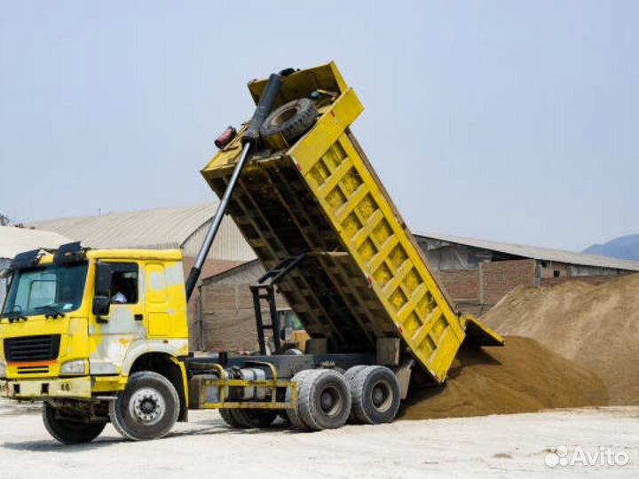 Песок мытый. Доставка. Устиново