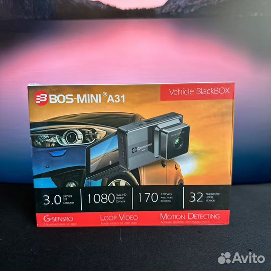 Видеорегистратор boss mini A31, Full HD, Микрофон (Арт.52461)