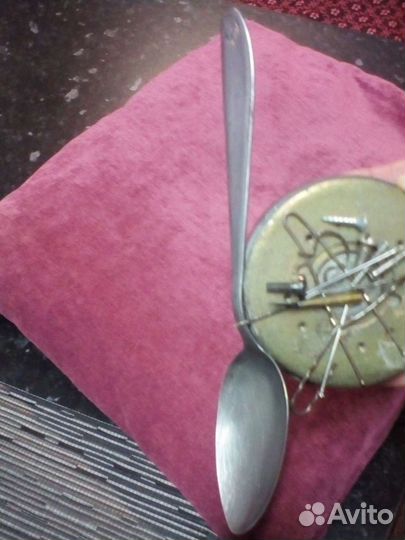 Старая немецкая ложка, магнитная нержавейка