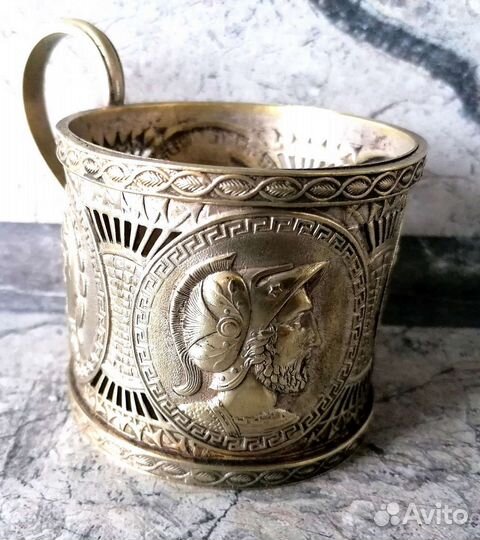 Подстаканник Фраже римские лигионеры 19 век