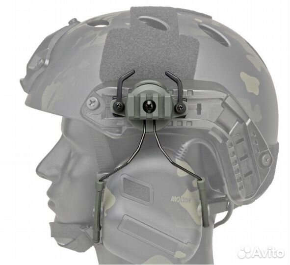 Крепление, адаптеры для активных наушников на шлем