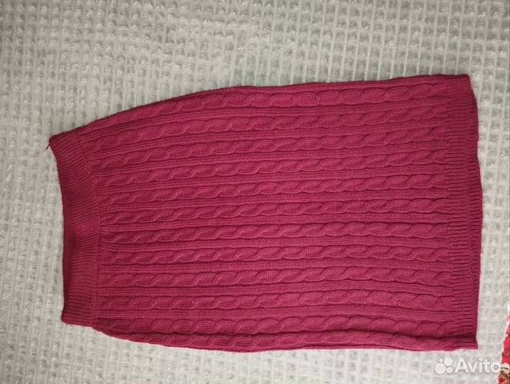 Вязанный костюм с юбкой