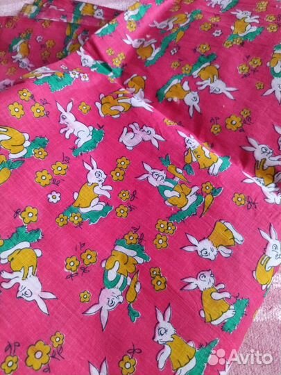 5 отрезов ткани. Хлопок