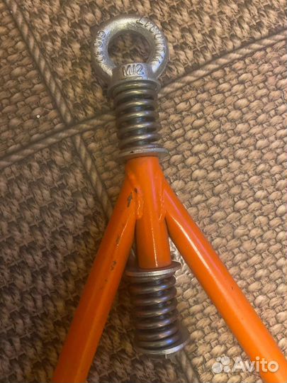 Дышло с демпфером для саней-волокуш