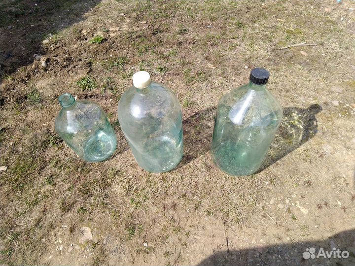 Стеклянные бутыли 20 и 10л